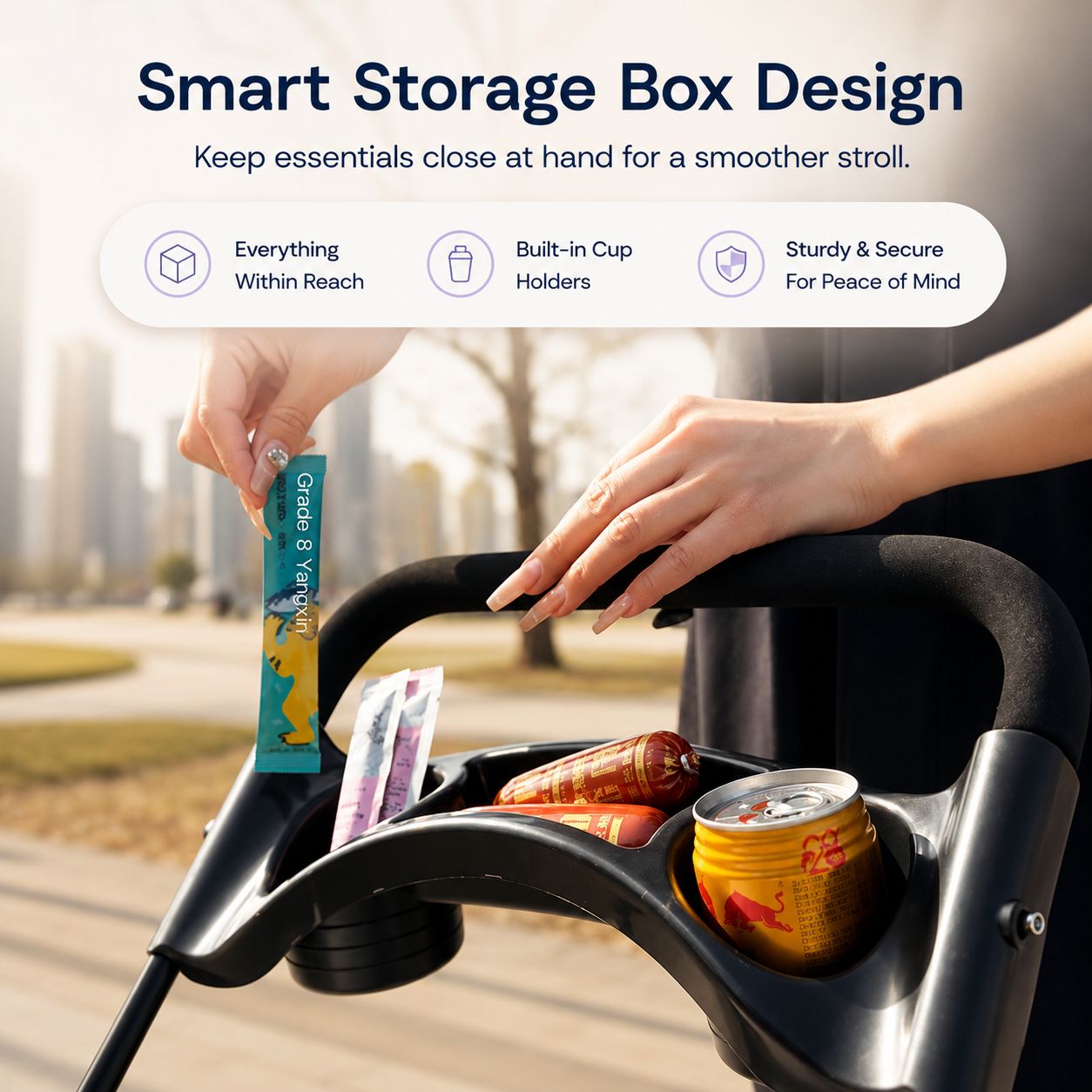 FurPop™ Foldable Pet Stroller
