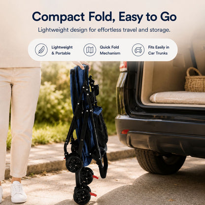 FurPop™ Foldable Pet Stroller