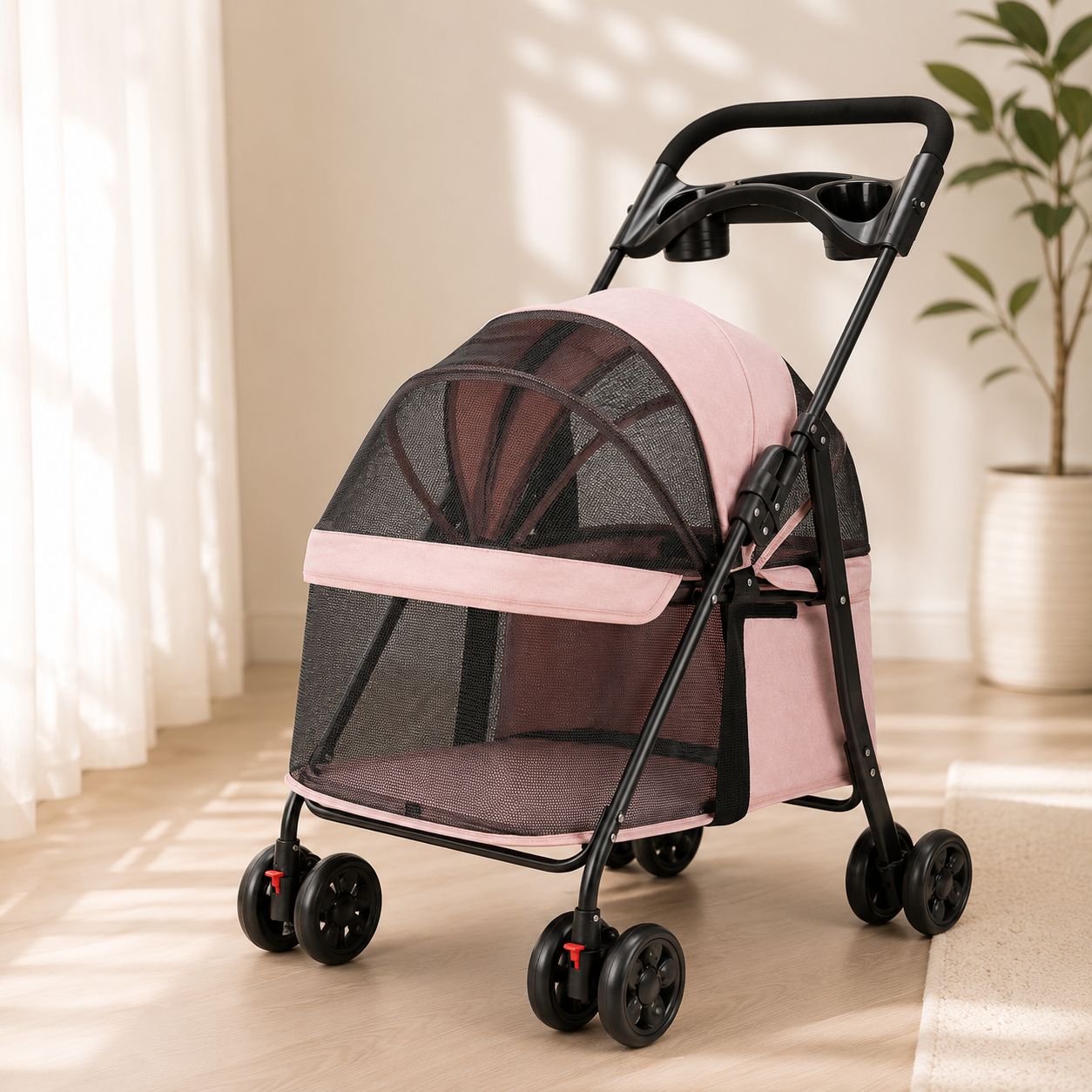 FurPop™ Foldable Pet Stroller